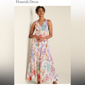 Soft Surroundings Flourish Dress Medium Petite